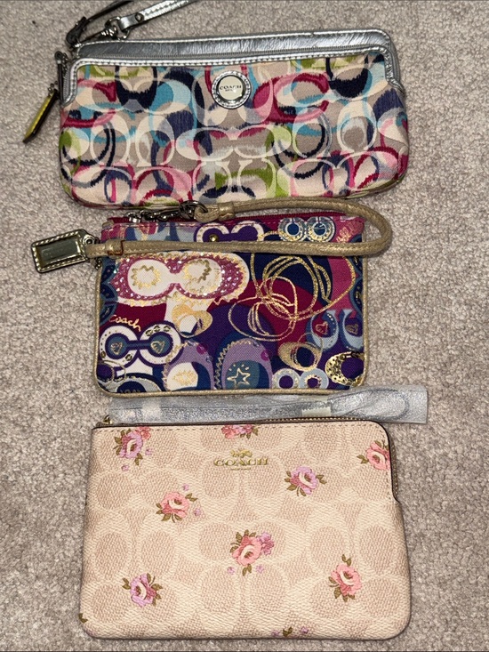 Coach Handbags - Pick 1: Coach Floral Signature Wristlet, Poppy Wristlet, Coach C Wristlet Wallet